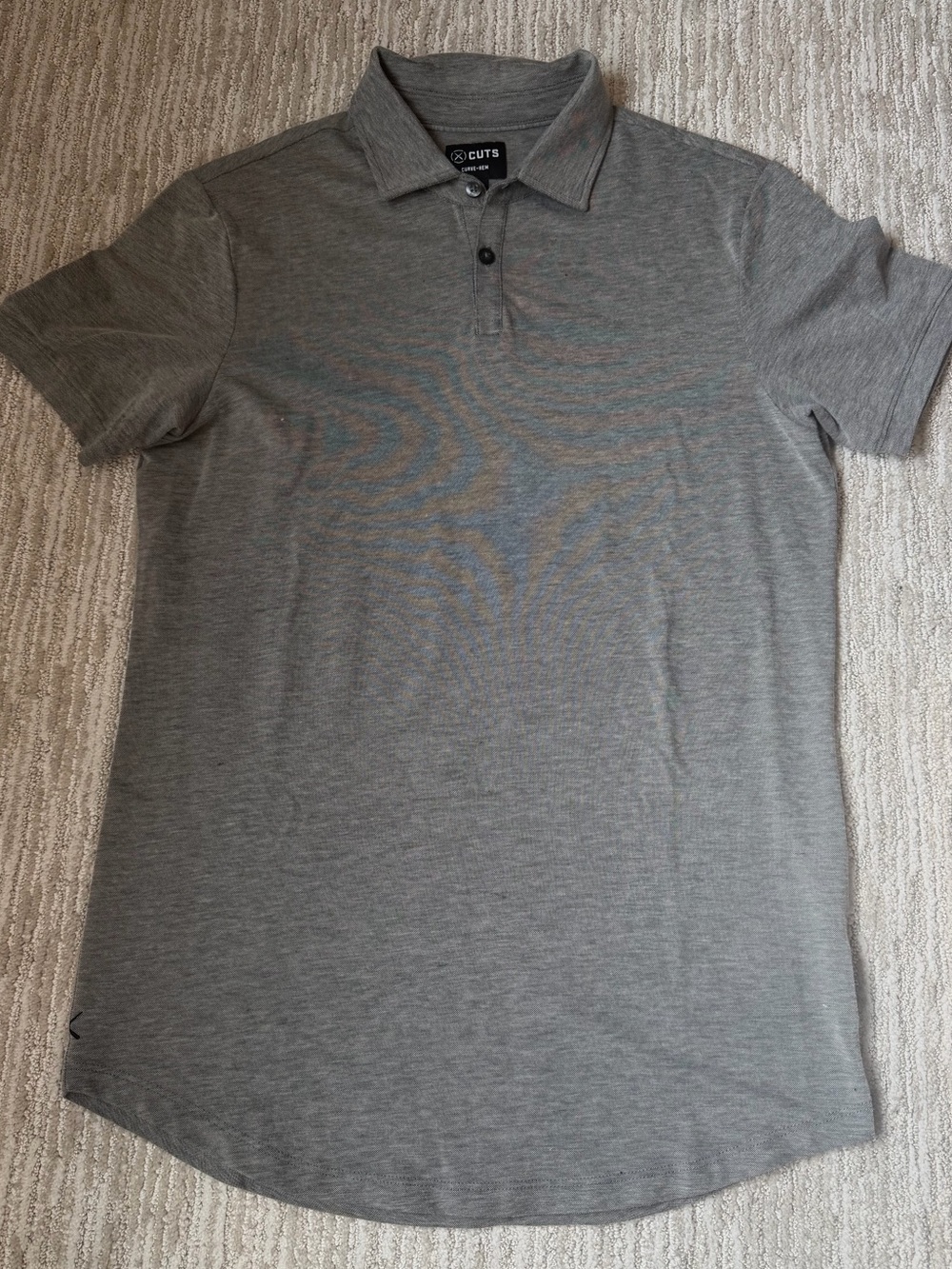 Men’s Grey Polo Shirt- CUTS Clothing